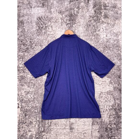 Donald Ross Polo Shirt XL Mens Fish Bone Pattern Performance Golf - Picture 3 of 8